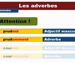 Adverbs en -ment, -emment ou -amment - cours