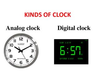 Comparaison du temps analogique et numérique