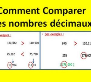 Comparaison et ordre à deux décimales
