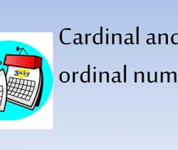 Ejercicio para escribir números. (Ejercicio en cómo escribir números en forma cardinal y ordinal)