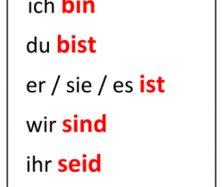 Zeitformen – 1 (Das Präteritum vom Verb “sein”)