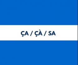 ça', 'çà' and 'Sa'