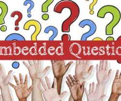 Embedded questions