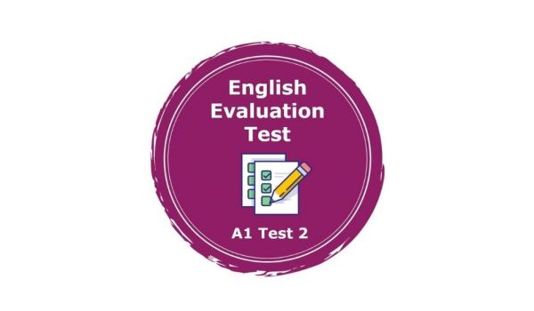 Nivel A1 - Prueba de evaluación de inglés 2