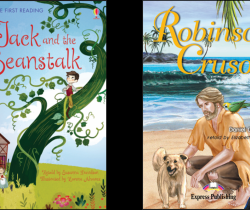 Libros famosos (Robinson Crusoe, Jack y las habichuelas mágicas, etcetera)