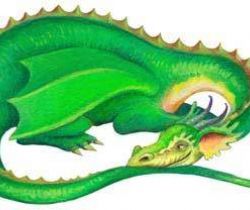 L'horrible dragon (Exercices avec le gérondif et des verbes intensificateurs)