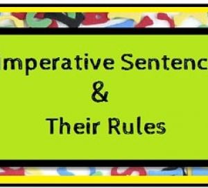 Imperative Sentences