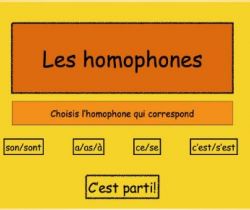 The homophones