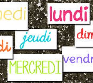 Les jours de la semaine