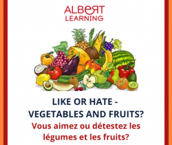 Vous aimez ou détestez les légumes et les fruits?