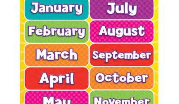 Months Of The Year