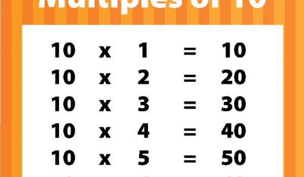 Multiples de 10 à 100