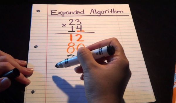 Multiplication à l'aide d'algorithmes étendus.