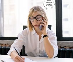 Phone Etiquette Roleplay - Secretary and Client On The Phone