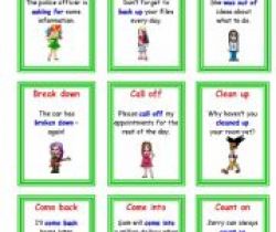 Phrasal verbs – common