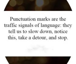 Punctuations Part II