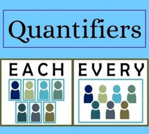 Quantifier: chacun et chaque