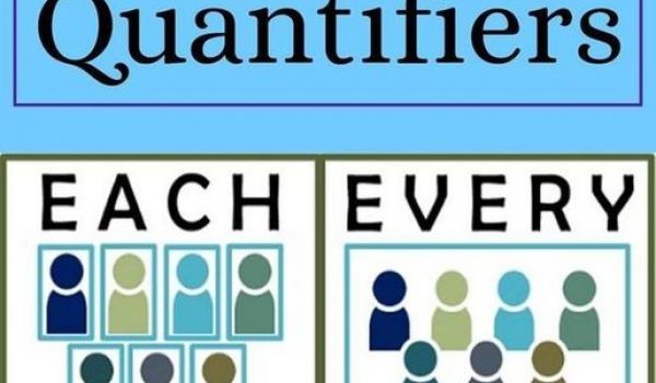 Quantifier: Each & Every