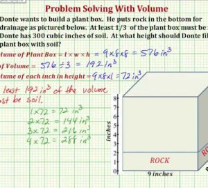 Résolution des problèmes concernant le volume - Partie 1.