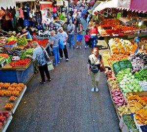 At the shop/street market