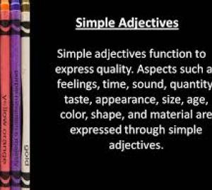 Aggettivi