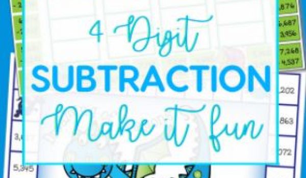 Soustraction impliquant des nombres à quatre chiffres et au-delà en utilisant la méthode renommer
