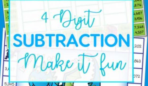 Soustraction impliquant quatre nombres de chiffres et au-delà en utilisant la méthode de changement de nom.