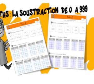Soustraction jusqu'au nombre 999 en utilisant la méthode renommer