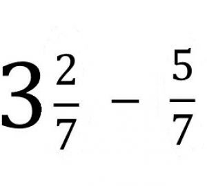 Soustraire des fractions de nombres entiers