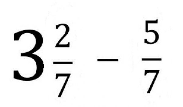 Soustraire des fractions de nombres entiers