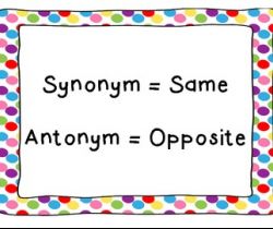 Opposites and Same Meaning