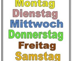 Tage der Woche