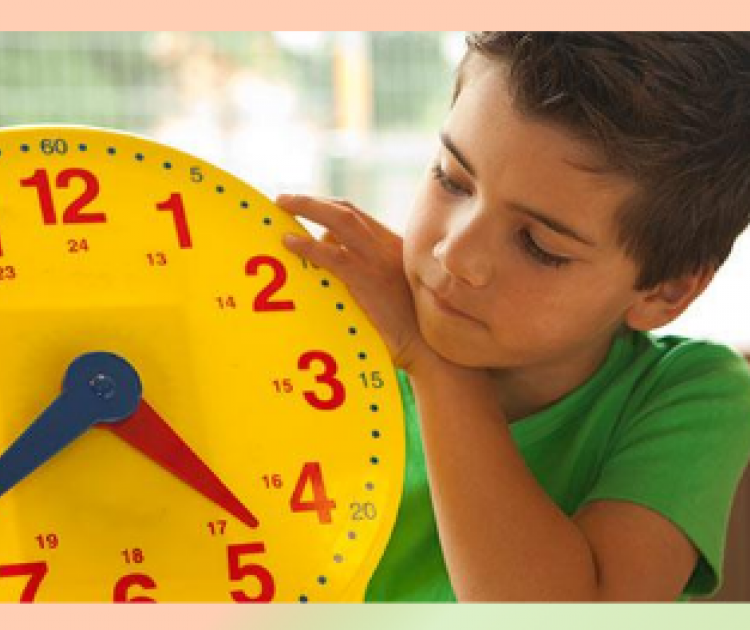 Читать часы 9. Управление временем. Boy is reading Clock.