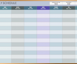 Horario (verbo imperfecto 'ser' y 'tener')