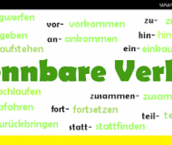 Separable verbs