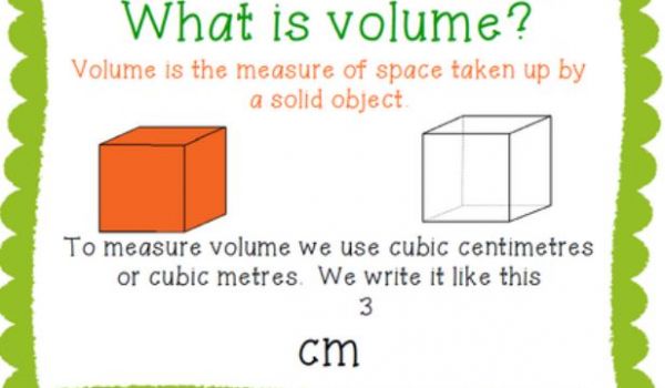 Utilisation du mètre cube pour mesurer le volume
