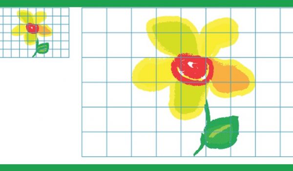 Utilisez les grilles pour agrandir / réduire 2D formes