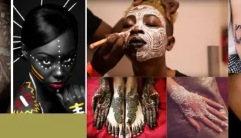 Korperkunst-Henna-an-den-Handen-und-Fussen-Tatowierungen-Gesichtsbilder-usw